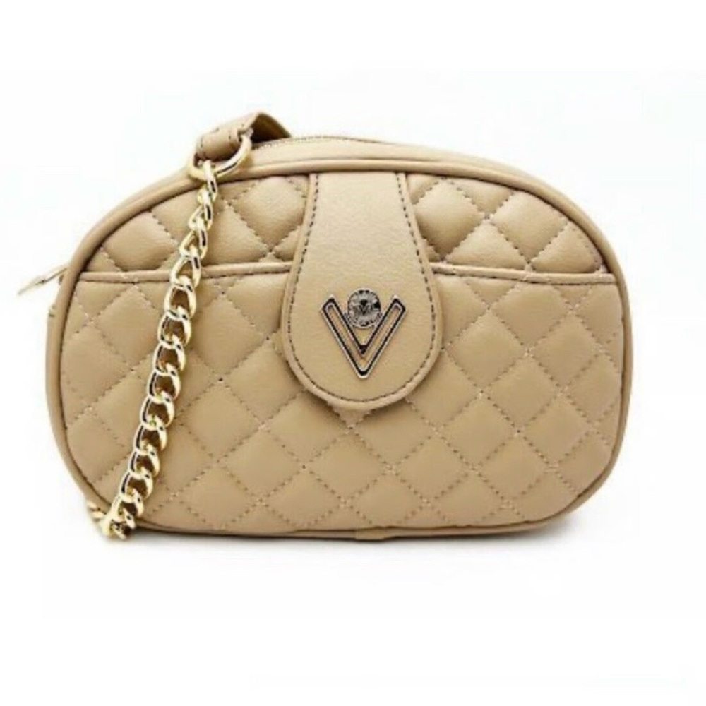 NWT Valentino Orlandi vegan leather Quilted crossbody bag
